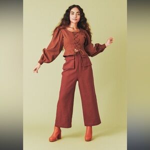 SAMANTHA PLEET
FETCHING PANTS - CRIMSON - Size 2